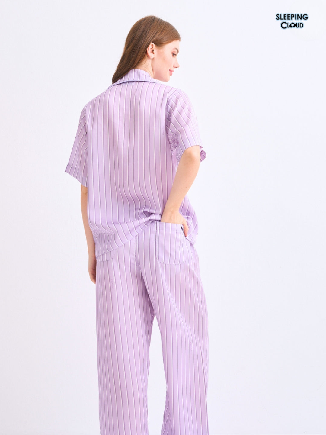 Make Up Your Day Collection - Purple Saturday (Short Sleeves + Pants Set)