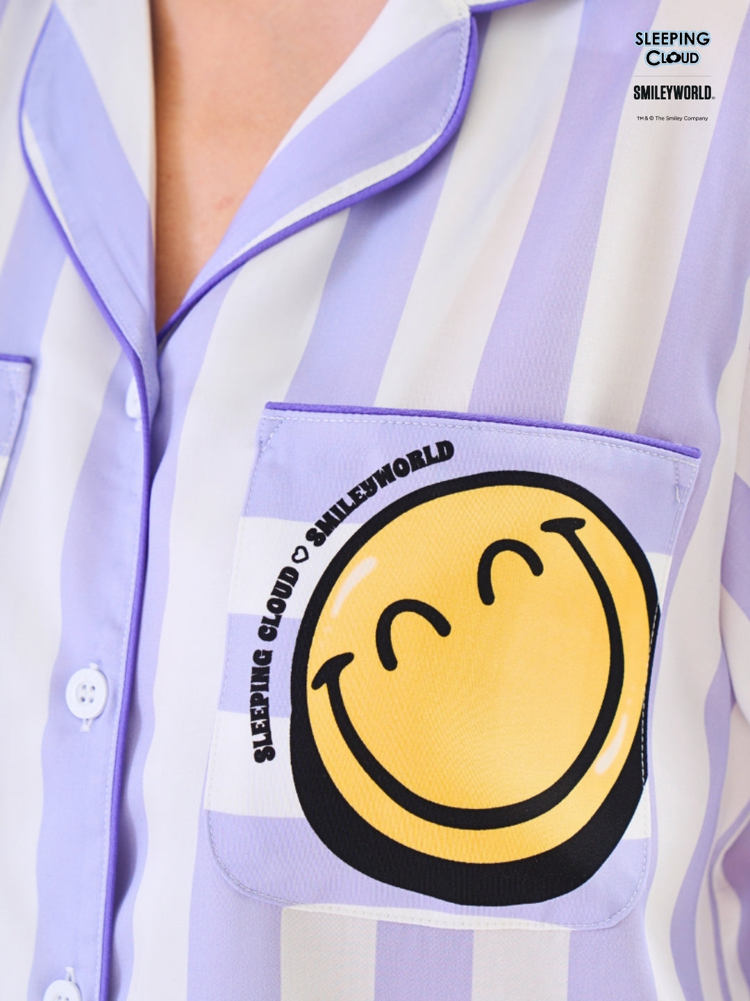 Smiley World Collection - Purple Saturday (Short Sleeves + Pants Set)