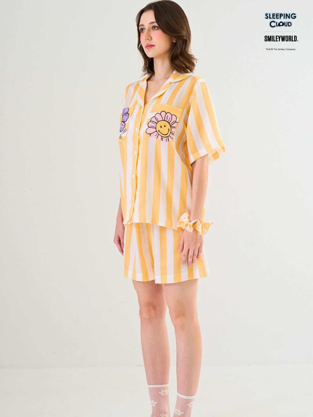 Smiley World Collection - Yellow Monday (Short Sleeves + Shorts Set)