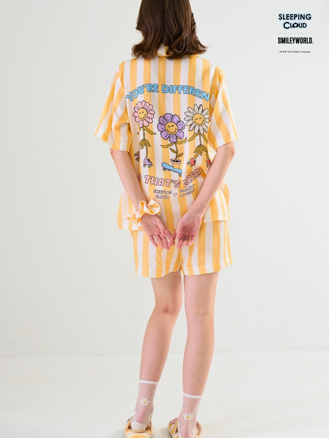 Smiley World Collection - Yellow Monday (Short Sleeves + Shorts Set)