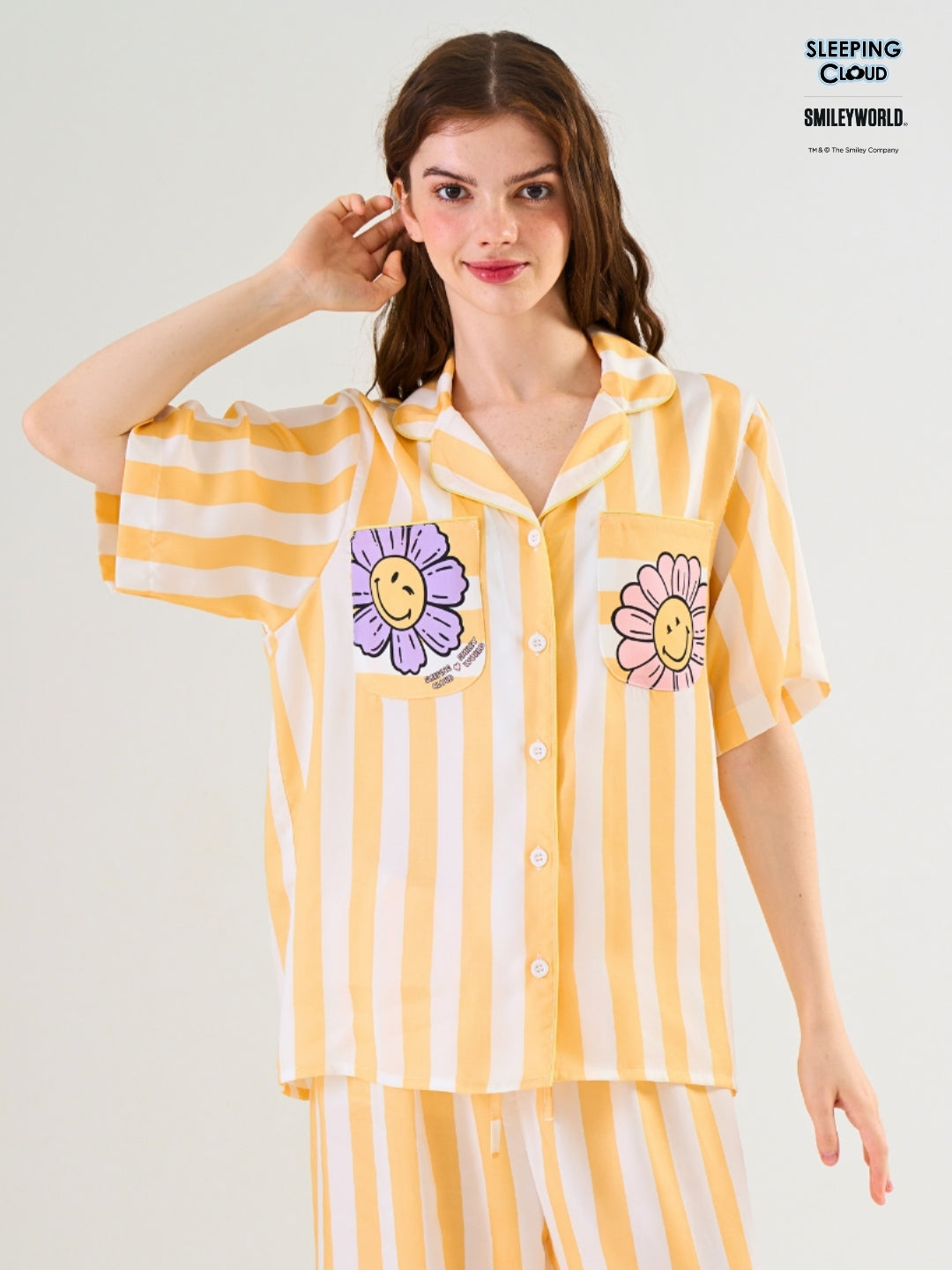 Smiley World Collection - Yellow Monday (Short Sleeves + Pants Set)