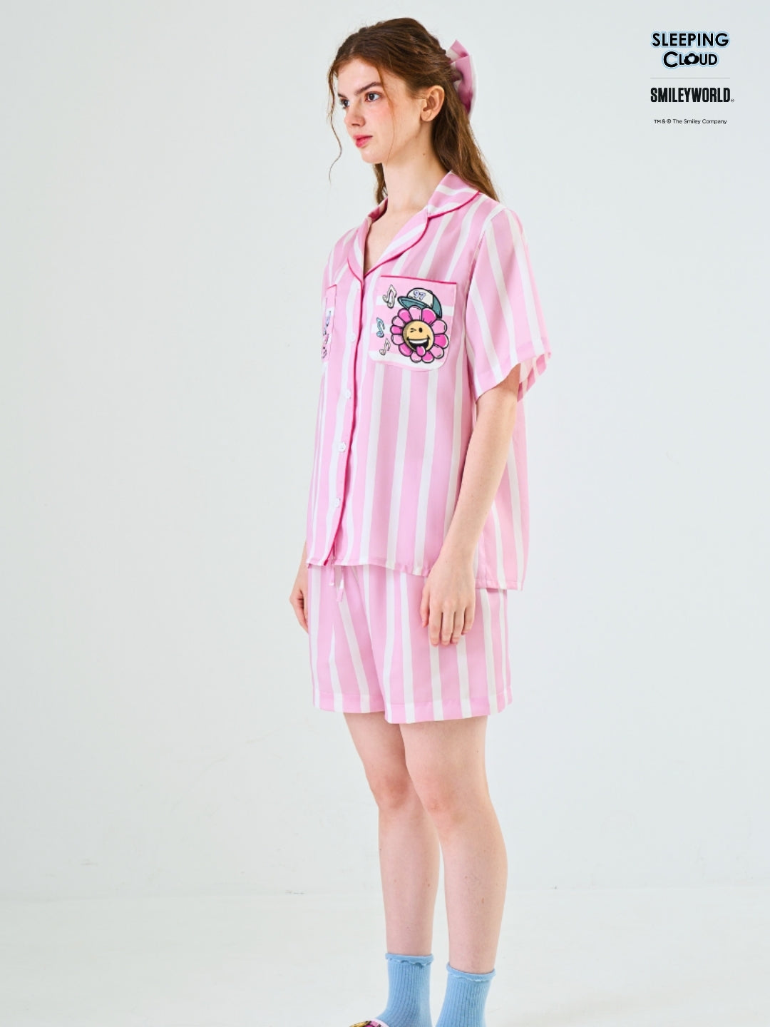 Smiley World Collection - Pink Tuesday (Short Sleeves + Shorts Set)