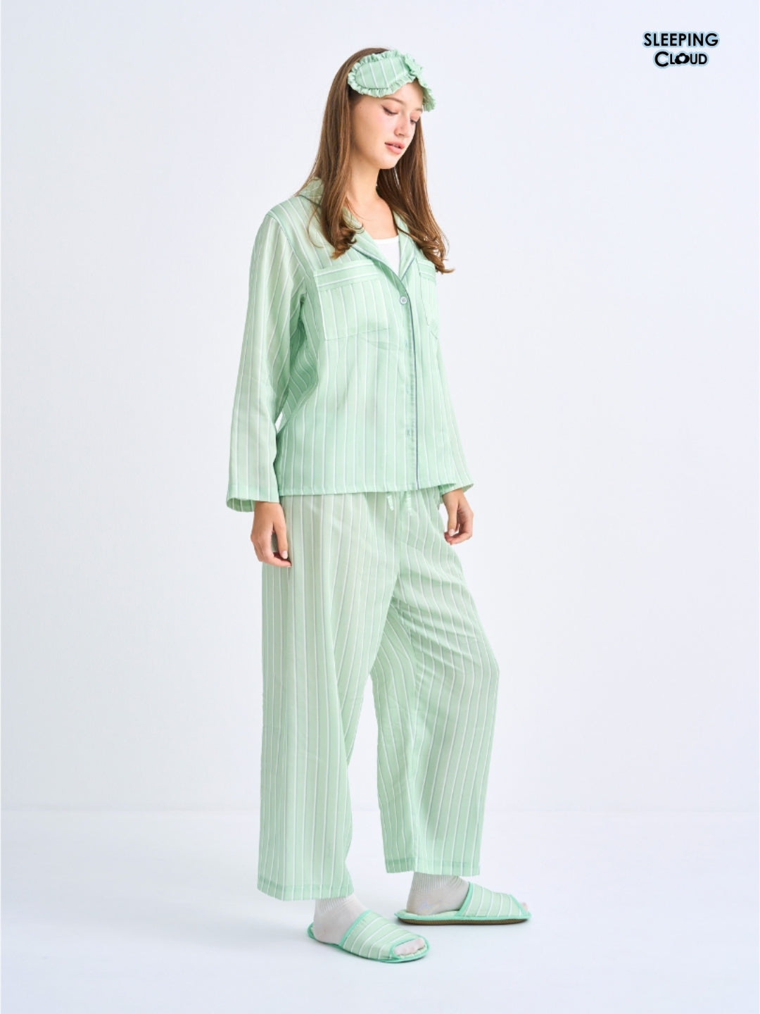 Make Up Your Day Collection - Green Wednesday (Long Sleeves + Pants Set)