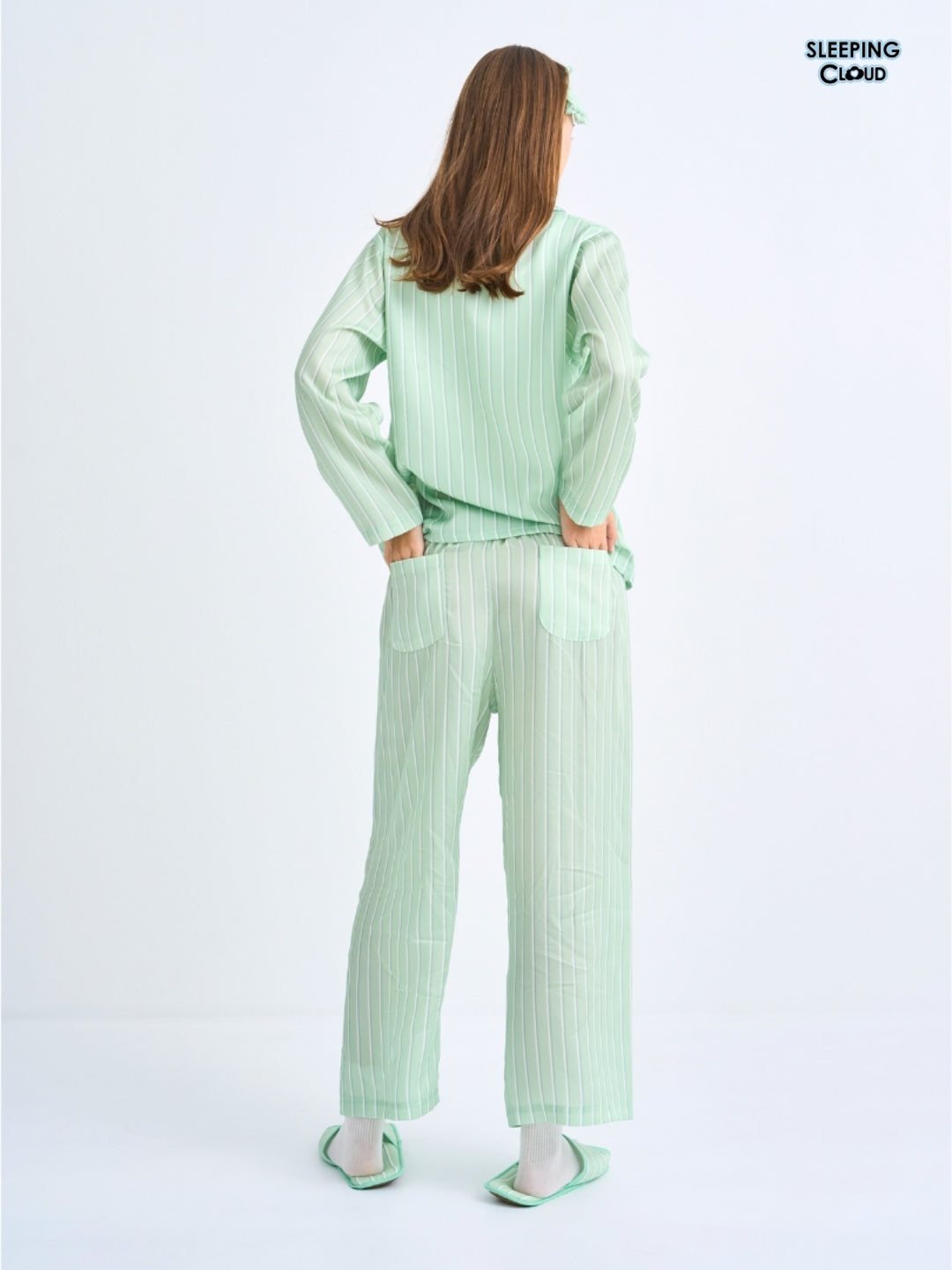 Make Up Your Day Collection - Green Wednesday (Long Sleeves + Pants Set)