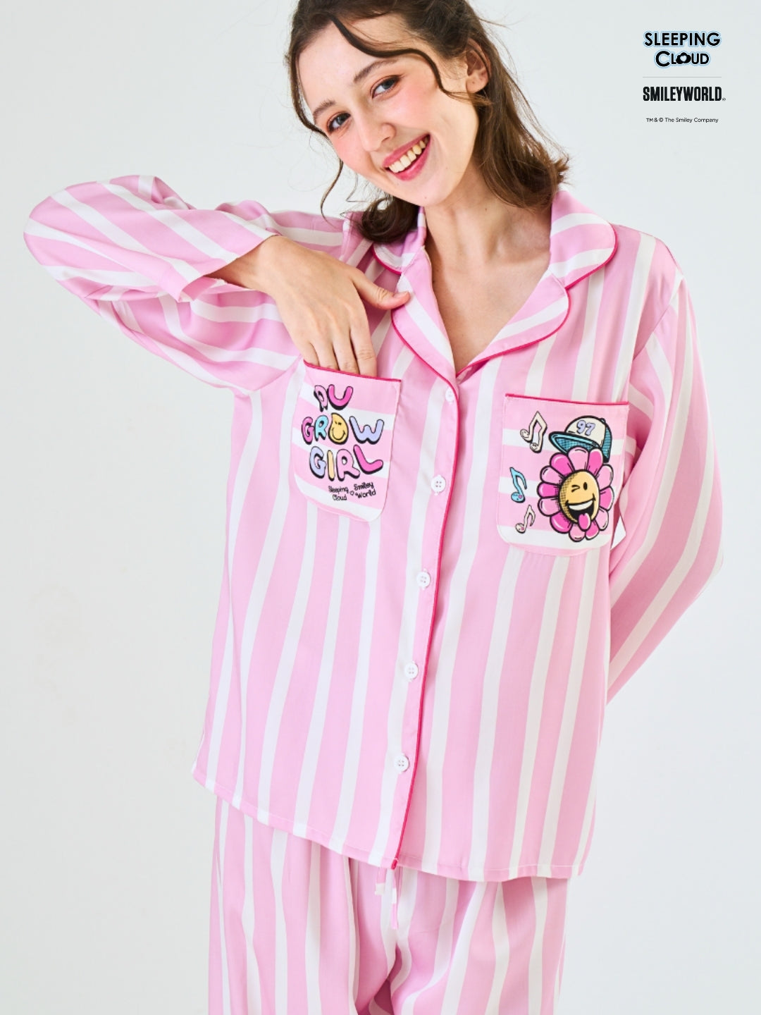 Smiley World Collection - Pink Tuesday (Long Sleeves + Pants Set)