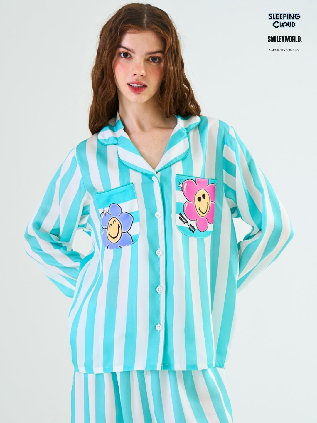 Smiley World Collection - Teal Wednesday (Long Sleeves + Pants Set)