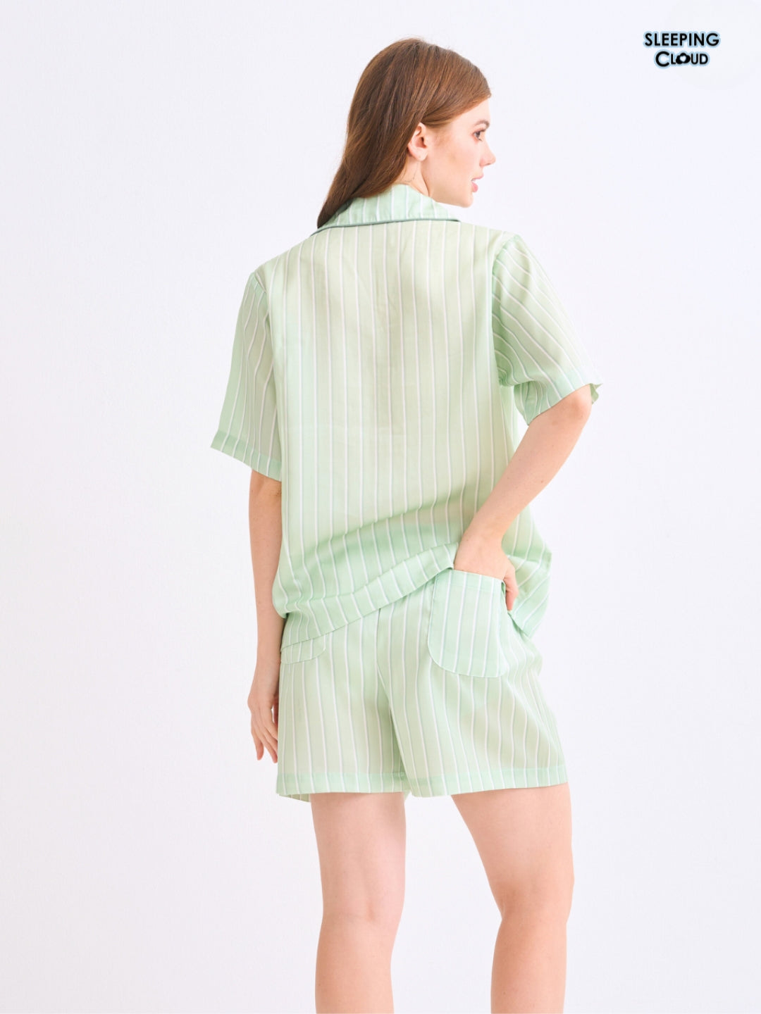 Make Up Your Day Collection - Green Wednesday (Short Sleeves + Shorts Set)
