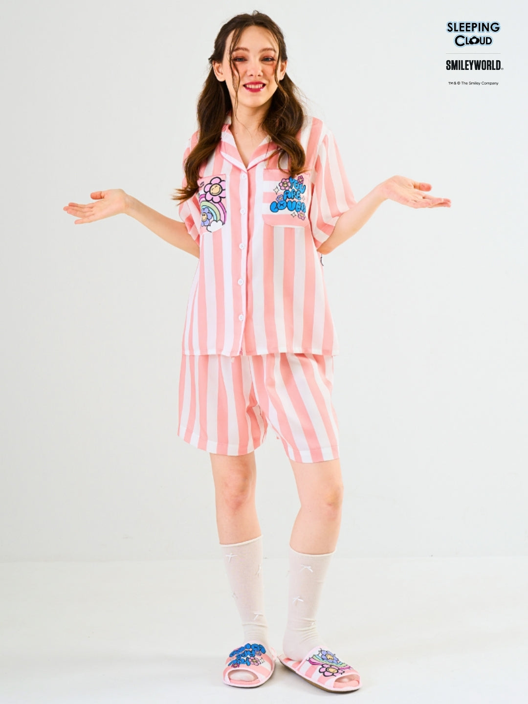 Smiley World Collection - Orange Thursday (Short Sleeves + Shorts Set)