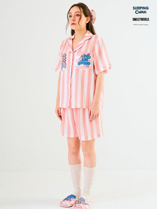 Smiley World Collection - Orange Thursday (Short Sleeves + Shorts Set)