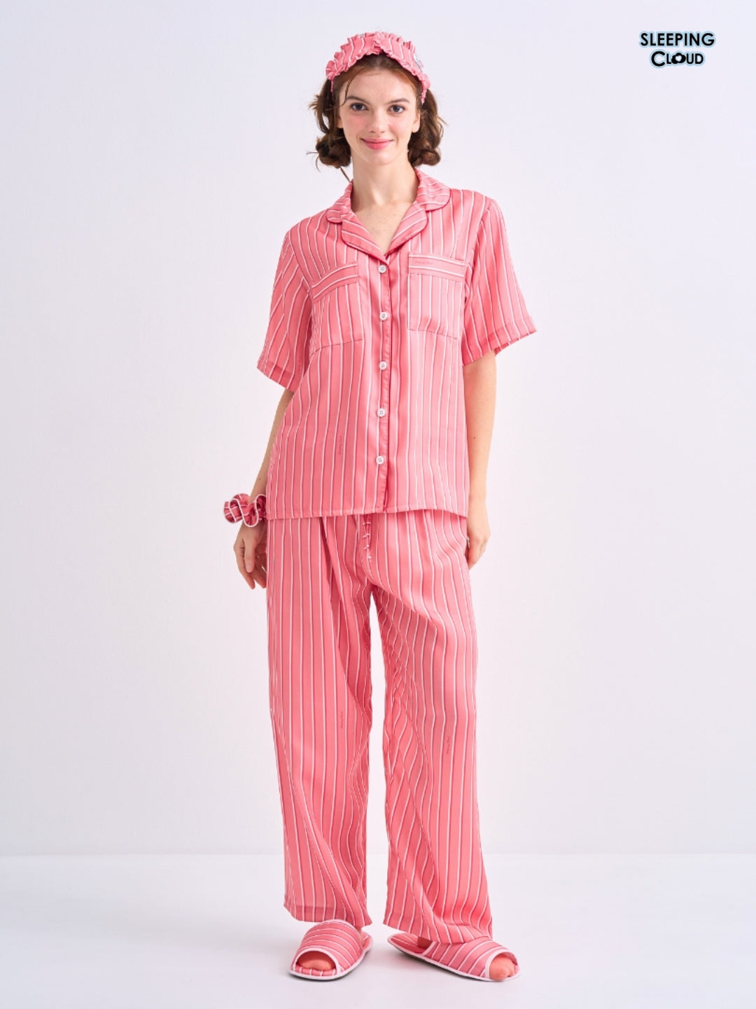 Make Up Your Day Collection - Red Sunday (Short Sleeves + Pants Set)