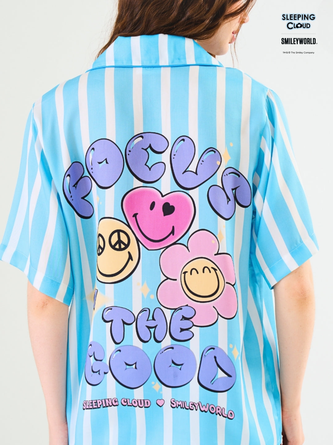 Smiley World Collection - Blue Friday (Short Sleeves + Shorts Set)