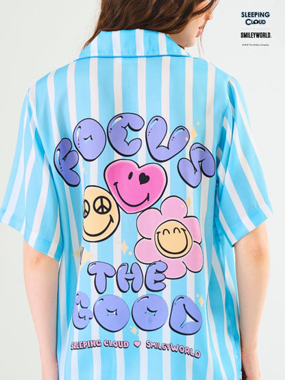 Smiley World Collection - Blue Friday (Short Sleeves + Shorts Set)