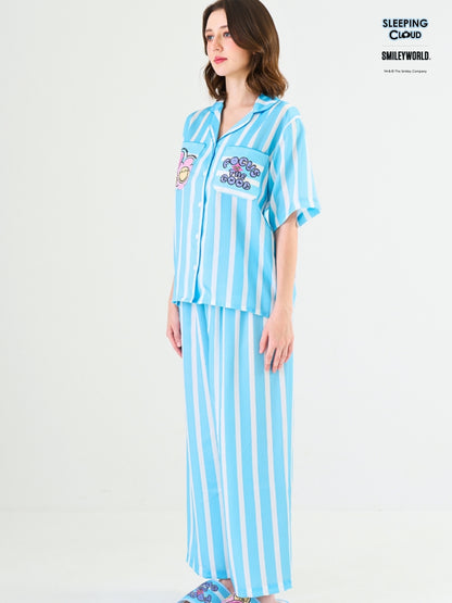 Smiley World Collection - Blue Friday (Short Sleeves + Pants Set)