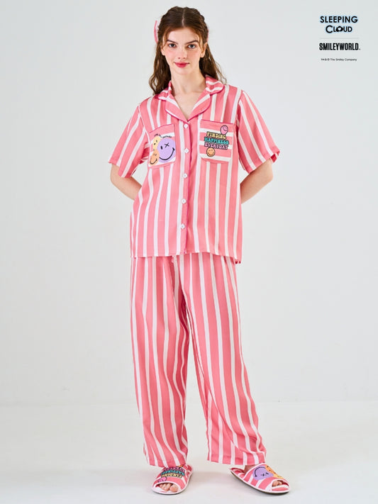 Smiley World Collection - Red Sunday (Short Sleeves + Pants Set)