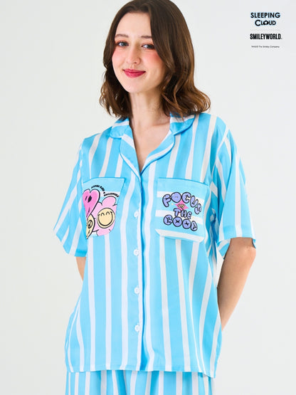 Smiley World Collection - Blue Friday (Short Sleeves + Pants Set)