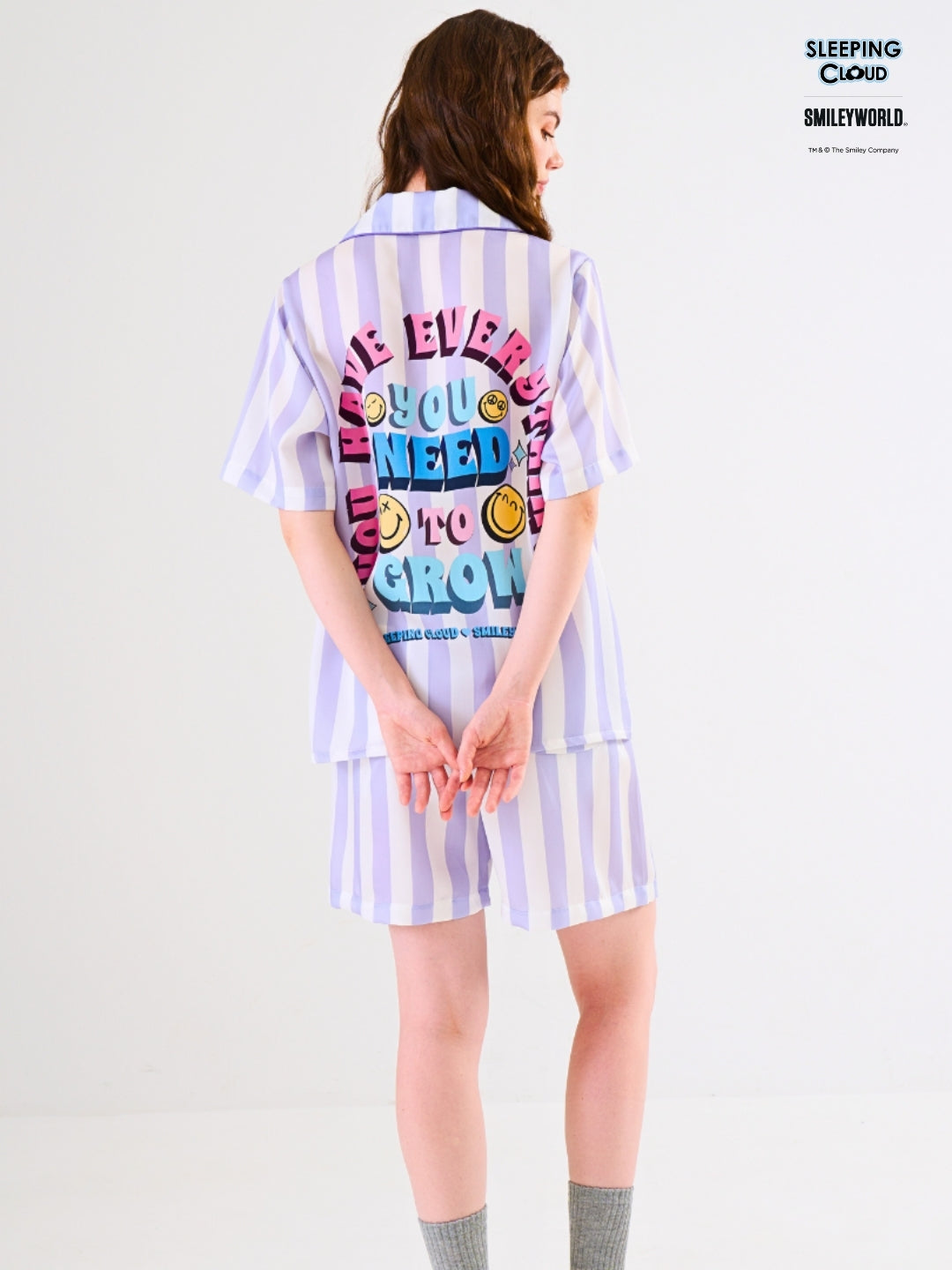 Smiley World Collection - Purple Saturday (Short Sleeves + Shorts Set)