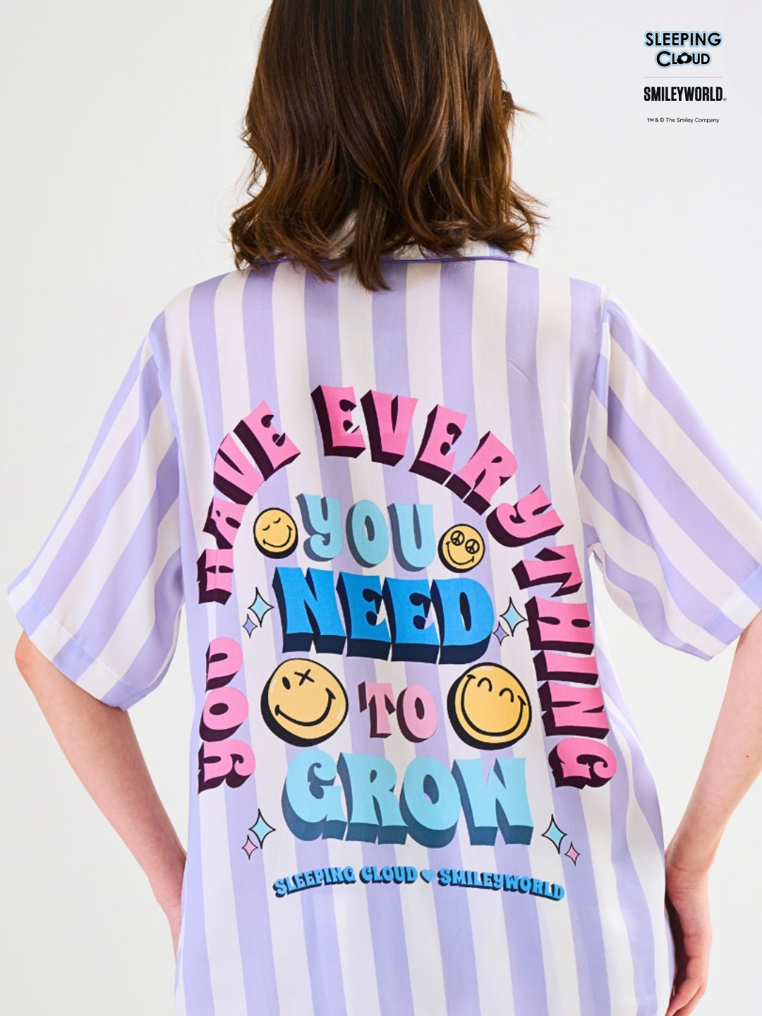 Smiley World Collection - Purple Saturday (Short Sleeves + Pants Set)