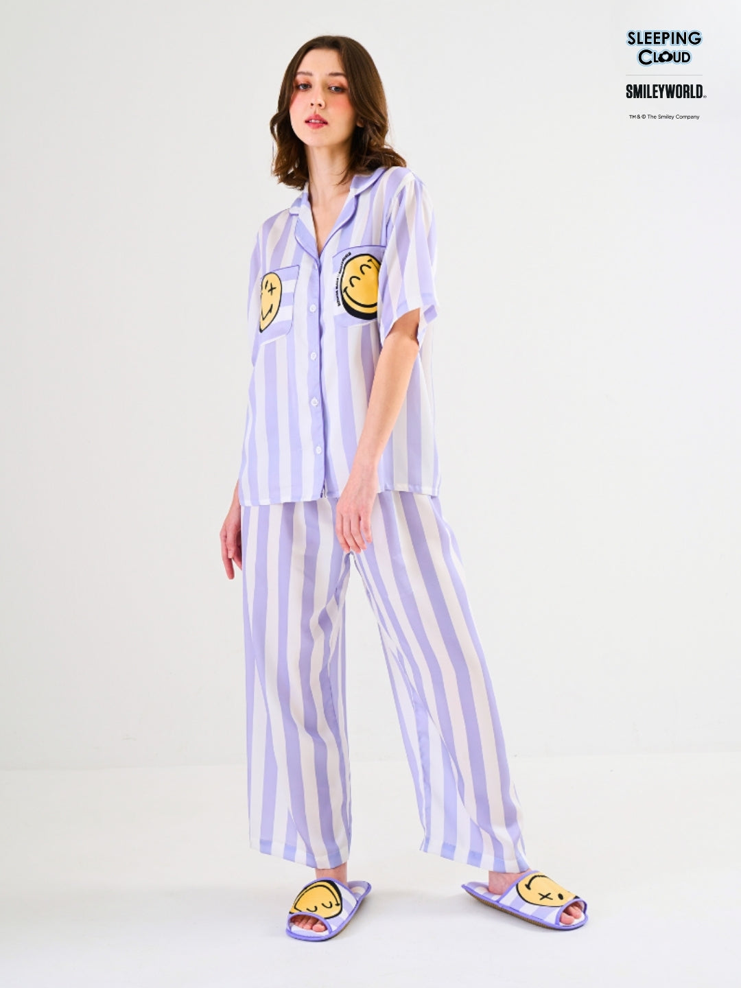 Smiley World Collection - Purple Saturday (Short Sleeves + Pants Set)