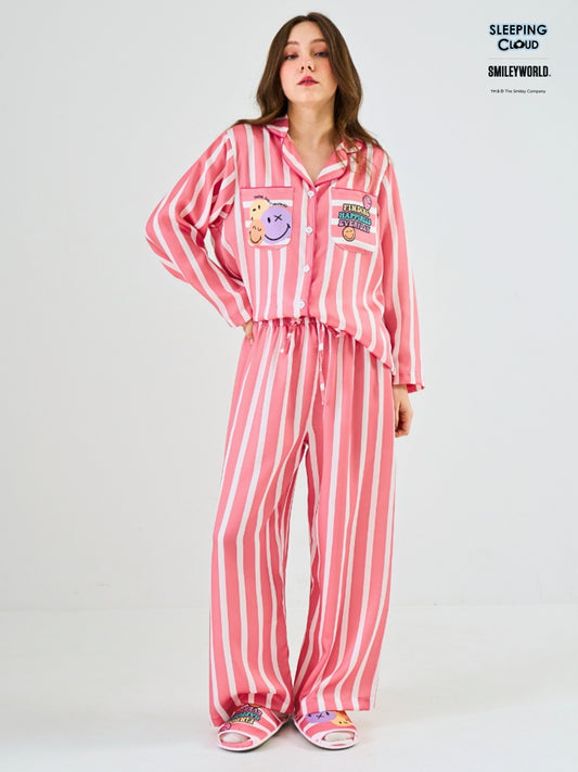 Smiley World Collection - Red Sunday (Long Sleeves + Pants Set)