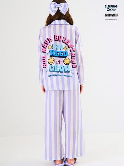 Smiley World Collection - Purple Saturday (Long Sleeves + Pants Set)