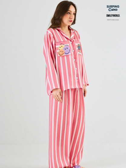 Smiley World Collection - Red Sunday (Long Sleeves + Pants Set)