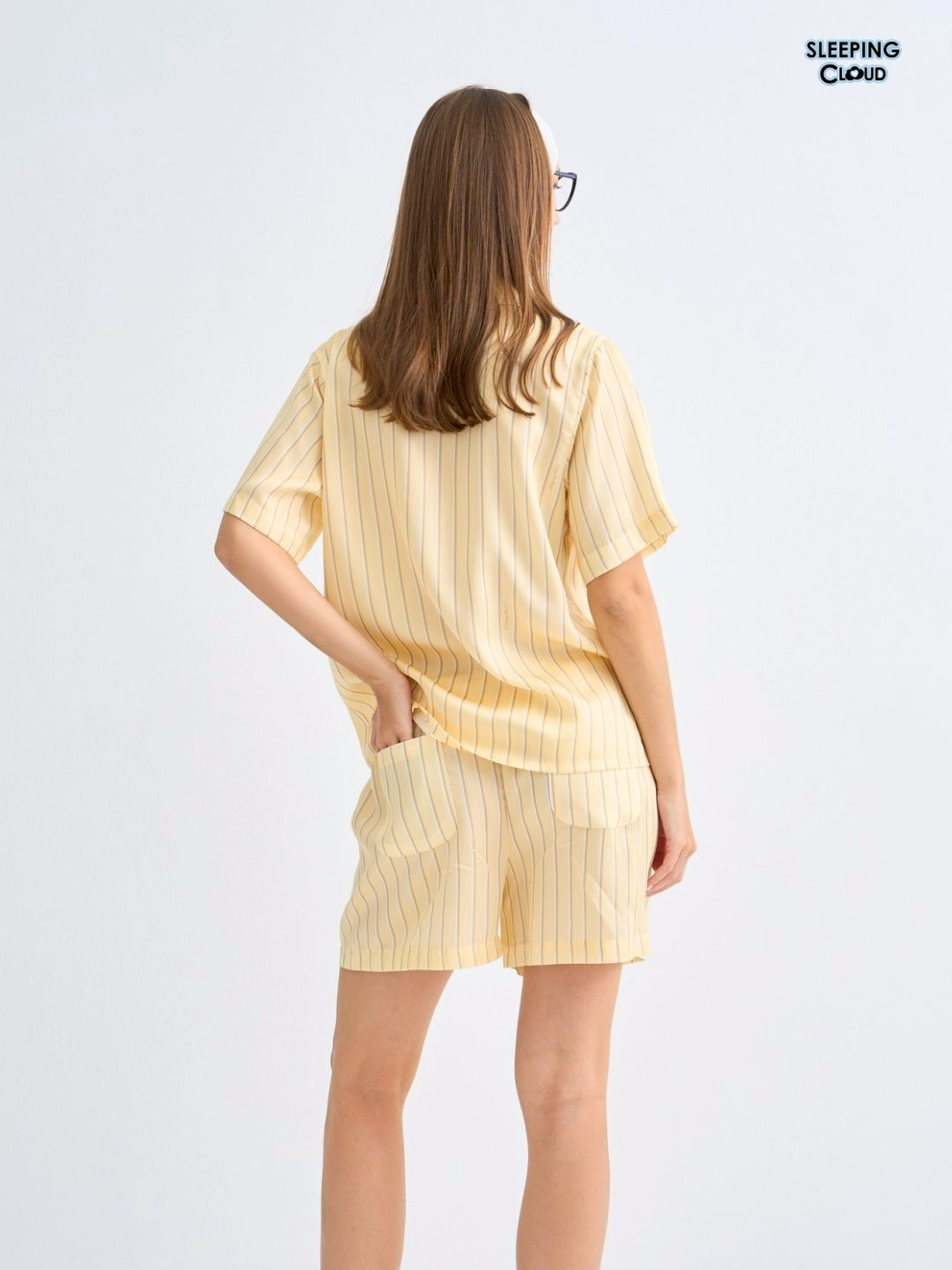 Make Up Your Day Collection - Yellow Monday (Short Sleeves + Shorts Set)