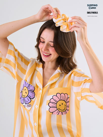 Smiley World Collection - Yellow Monday (Short Sleeves + Shorts Set)