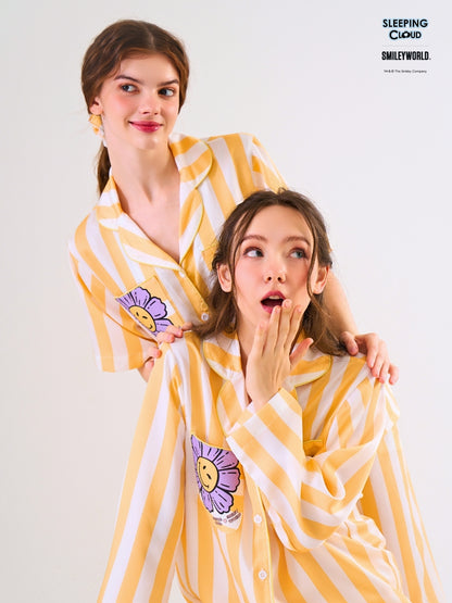 Smiley World Collection - Yellow Monday (Short Sleeves + Pants Set)