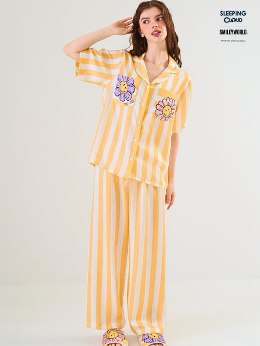 Smiley World Collection - Yellow Monday (Short Sleeves + Pants Set)