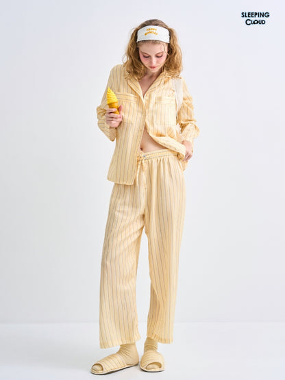 Make Up Your Day Collection - Yellow Monday (Long Sleeves + Pants Set)