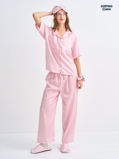 Make Up Your Day Collection - Pink Tuesday (Short Sleeves + Pants Set)