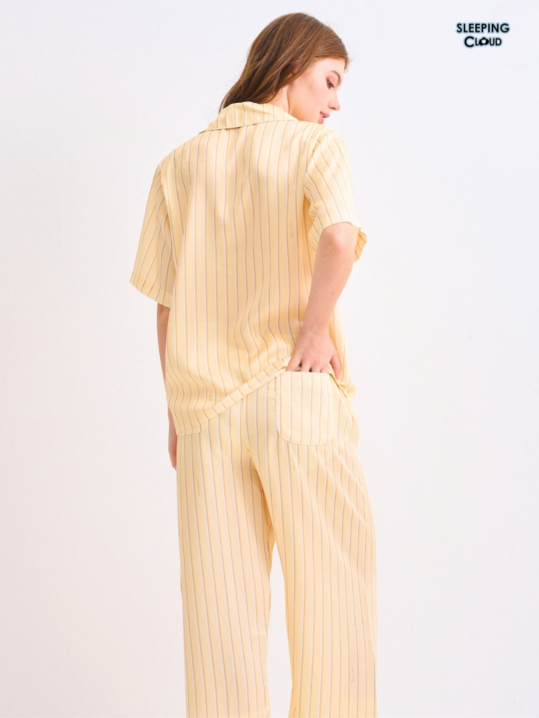 Make Up Your Day Collection - Yellow Monday (Short Sleeves + Pants Set)