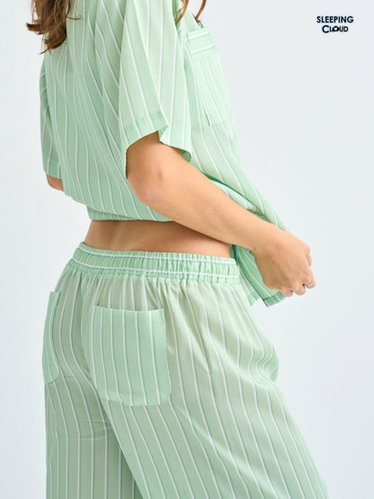 Make Up Your Day Collection - Green Wednesday (Short Sleeves + Pants Set)