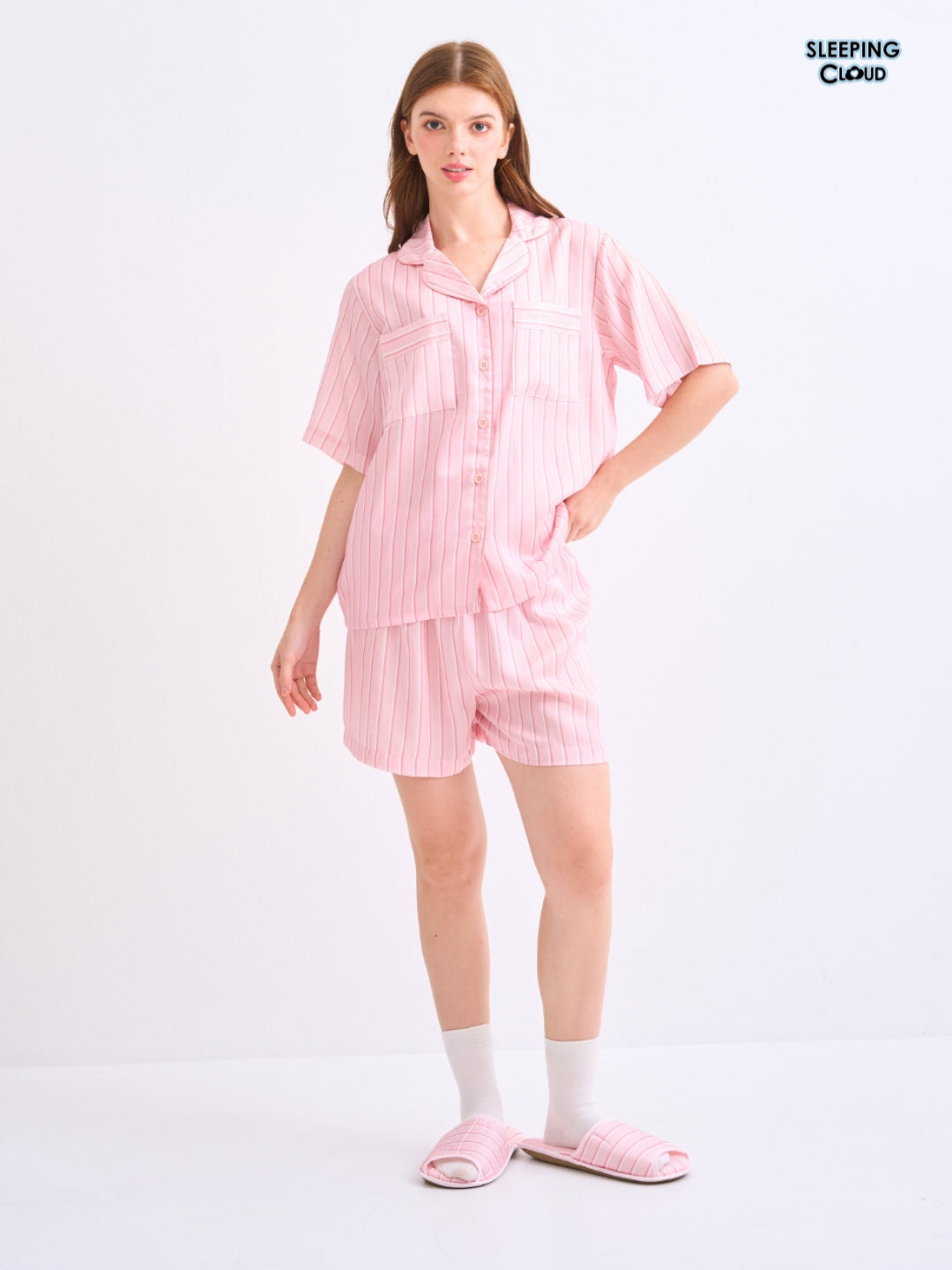 Make Up Your Day Collection - Pink Tuesday (Short Sleeves + Shorts Set)