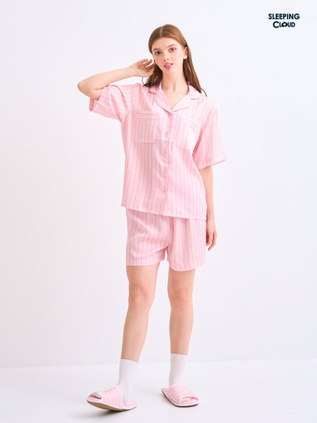 Make Up Your Day Collection - Pink Tuesday (Short Sleeves + Shorts Set)