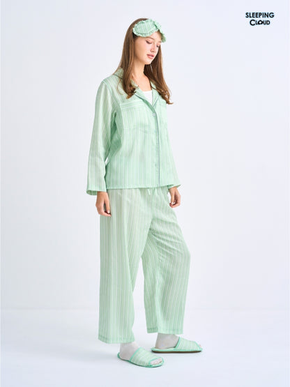 Make Up Your Day Collection - Green Wednesday (Long Sleeves + Pants Set)
