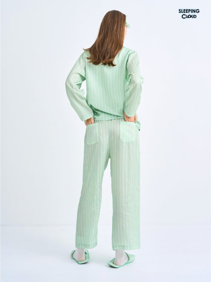 Make Up Your Day Collection - Green Wednesday (Long Sleeves + Pants Set)