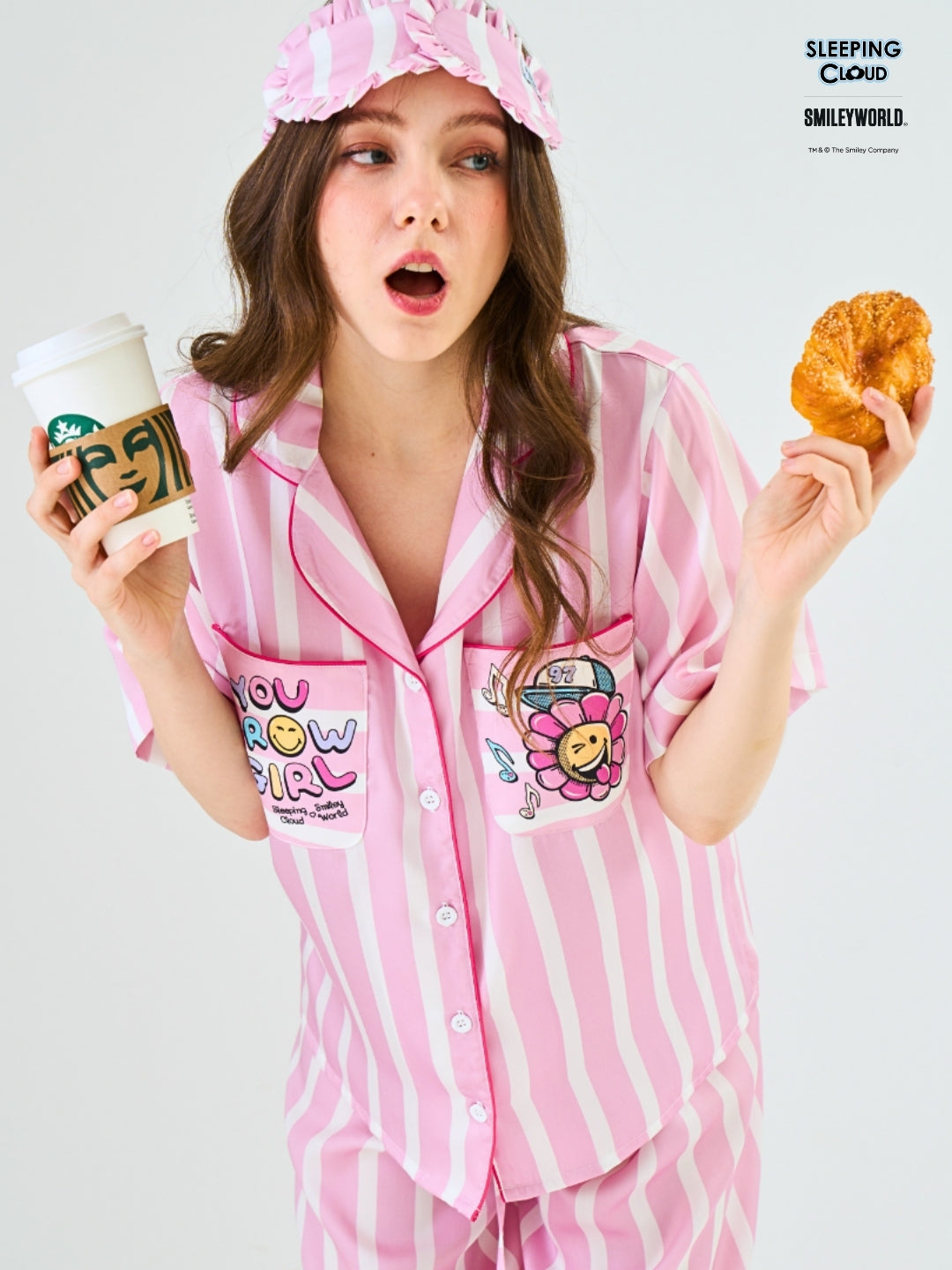 Smiley World Collection - Pink Tuesday (Short Sleeves + Pants Set)