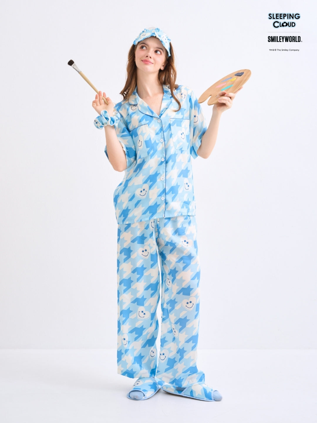 Shinori Collection - Blue (Short Sleeves + Pants Set)