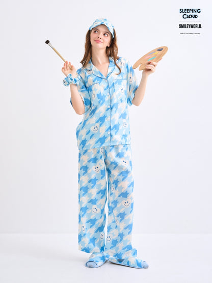 Shinori Collection - Blue (Short Sleeves + Pants Set)