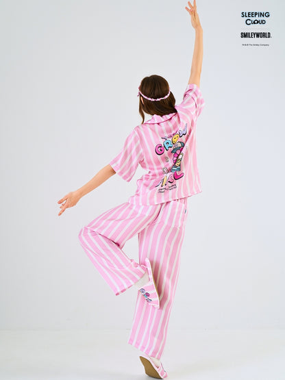 Smiley World Collection - Pink Tuesday (Short Sleeves + Pants Set)
