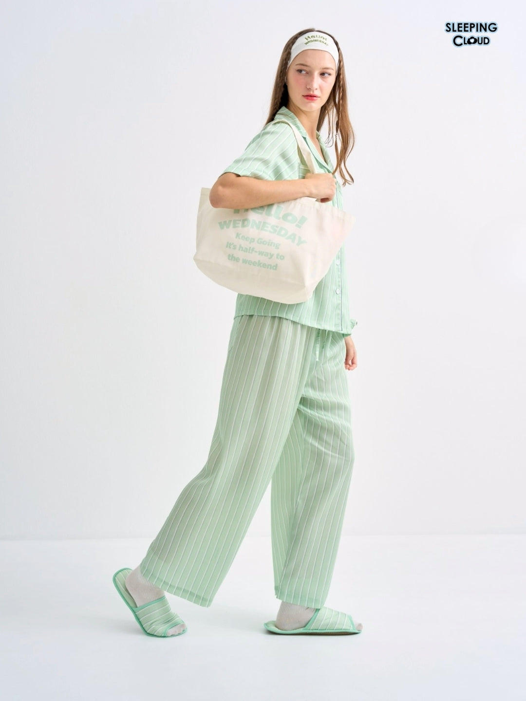 Make Up Your Day Collection - Green Wednesday (Long Sleeves + Pants Set)