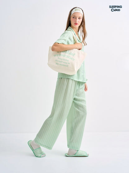 Make Up Your Day Collection - Green Wednesday (Long Sleeves + Pants Set)