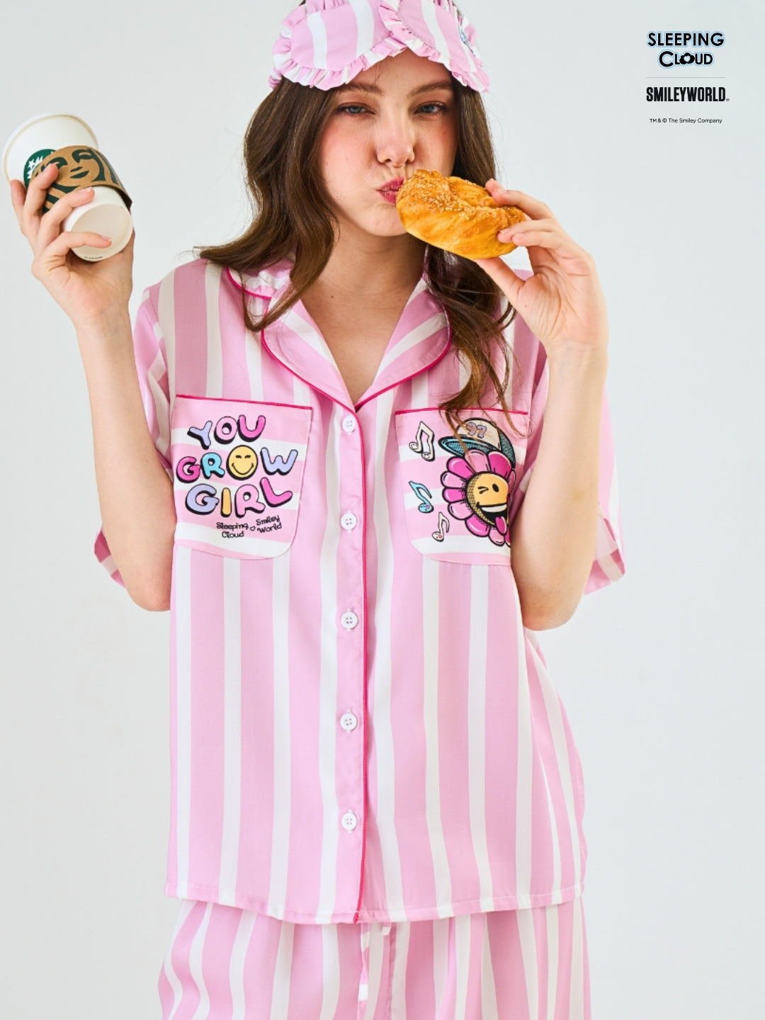 Smiley World Collection - Pink Tuesday (Short Sleeves + Pants Set)