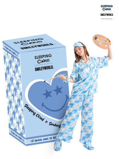 Shinori Collection - Blue (Short Sleeves + Pants Set)