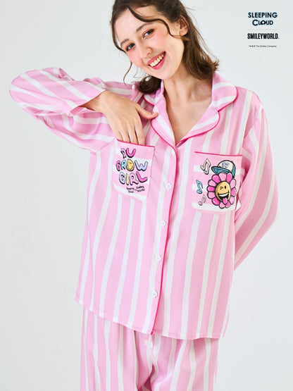 Smiley World Collection - Pink Tuesday (Long Sleeves + Pants Set)