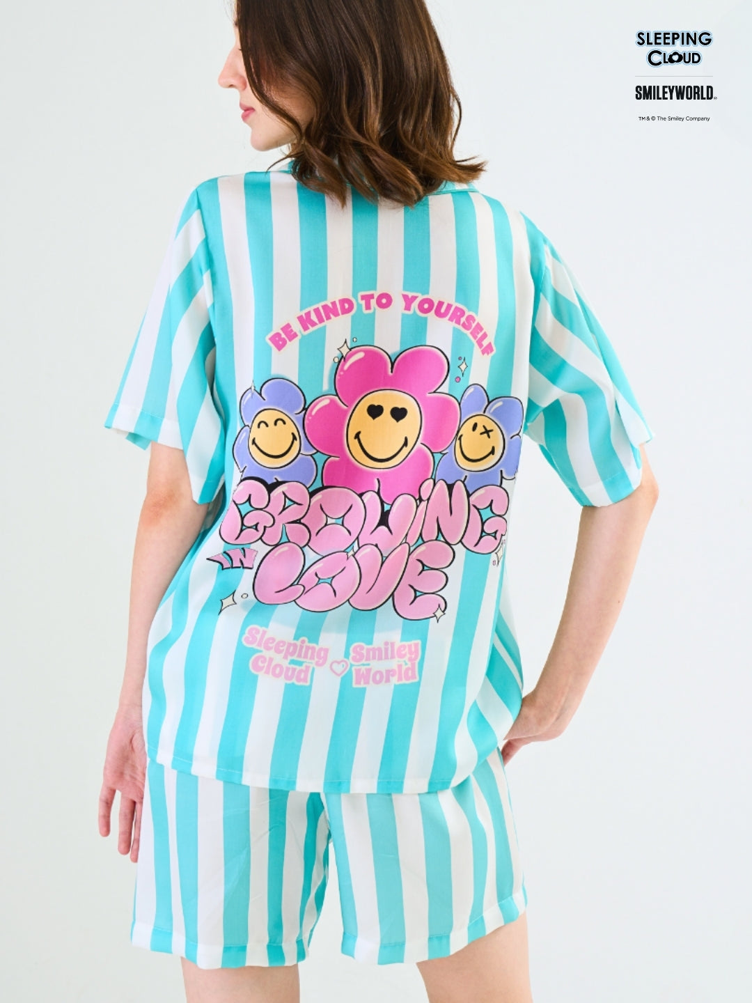 Smiley World Collection - Teal Wednesday (Short Sleeves + Shorts Set)