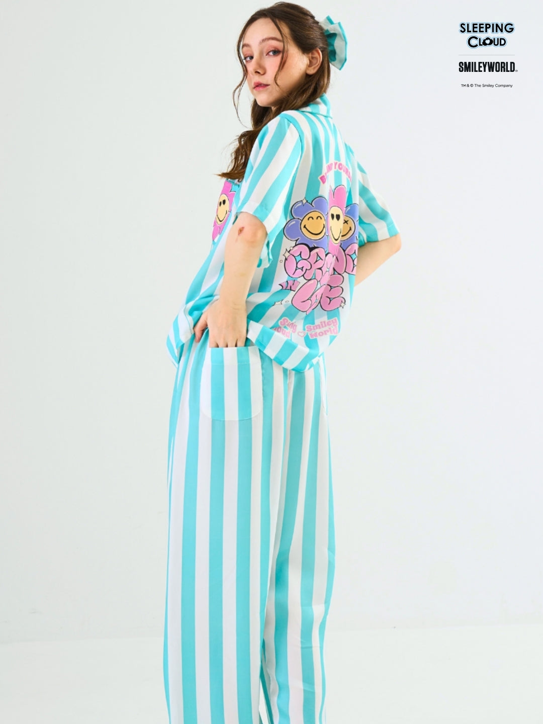 Smiley World Collection - Teal Wednesday (Short Sleeves + Pants Set)