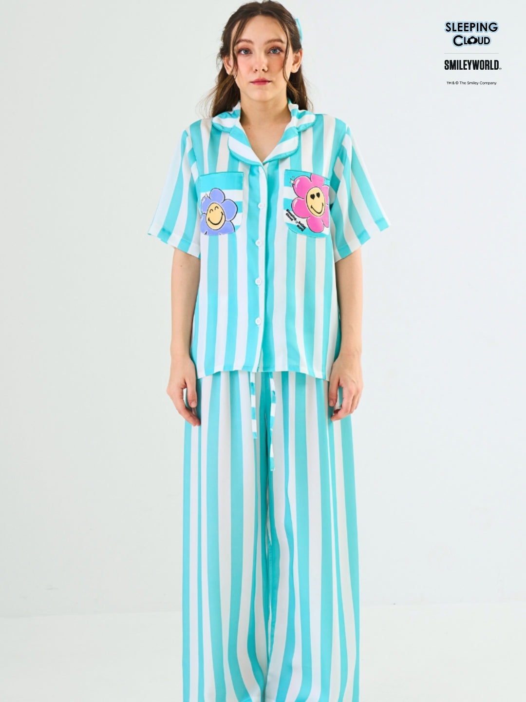 Smiley World Collection - Teal Wednesday (Short Sleeves + Pants Set)