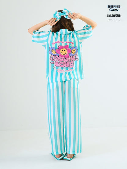 Smiley World Collection - Teal Wednesday (Short Sleeves + Pants Set)